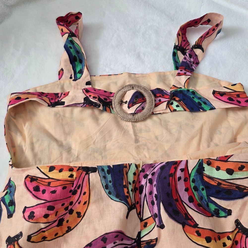 FARM Rio Colorful Banana Print Mini Dress XL - Picture 7 of 10